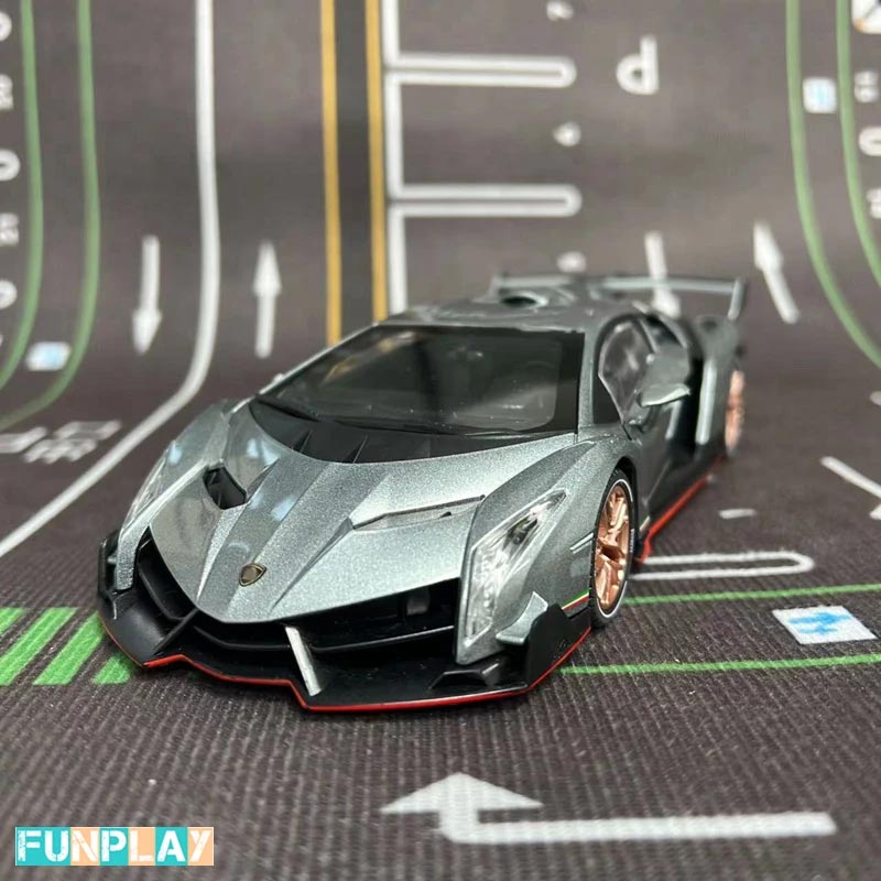 Lamborghini Veneno em Escala 1/24 (Fundido em Liga de Metal)