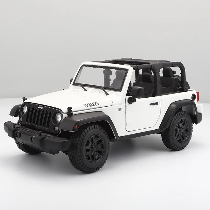 Jeep Wrangler Willys emEscala 1/18 (Fundido em Liga de Metal)