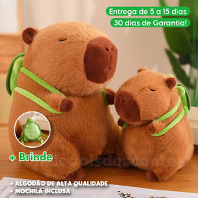 Capivara de Pelúcia - Antialérgico (Algodão 100% PREMIUM)