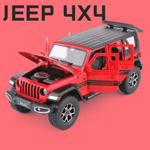 Jeep Wrangler Pickup 4X4 em Escala 1/24 (Modelo Fundido em Metal)