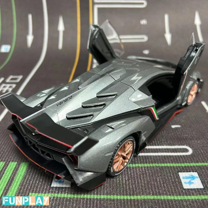 Lamborghini Veneno em Escala 1/24 (Fundido em Liga de Metal)