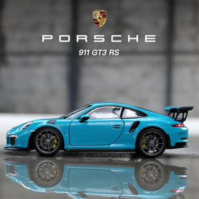 Porsche 911 GT3 em Escala 1/24 (Modelo Fundido em Metal)