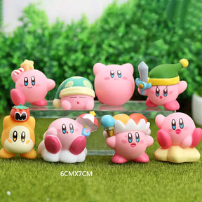 Conjunto 8 Miniaturas Kirby (Custom) | Kirby