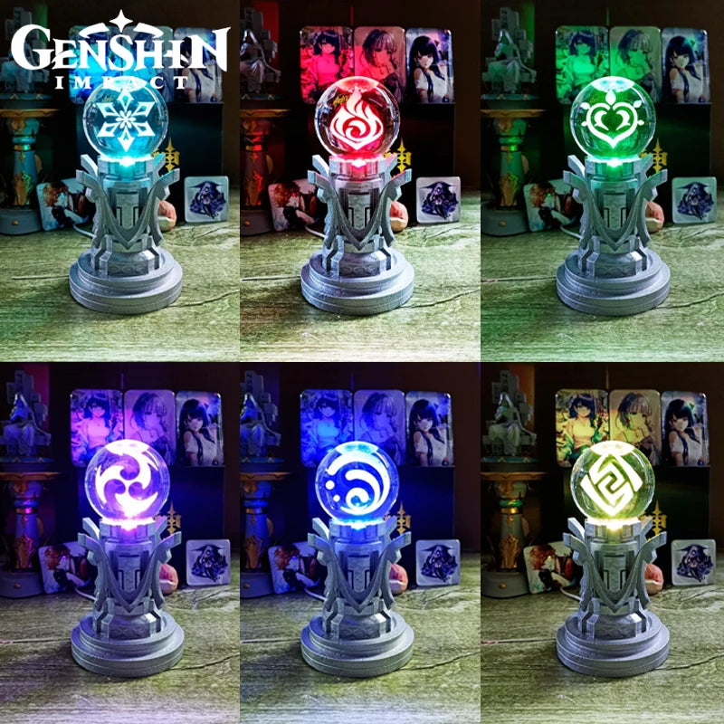 Luminária Pilares Elementais (Elemental Totems) | Genshin Impact Decoração