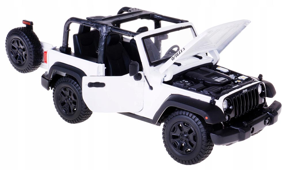 Jeep Wrangler Willys emEscala 1/18 (Fundido em Liga de Metal)