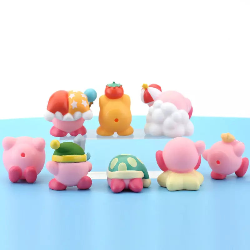 Conjunto 8 Miniaturas Kirby (Custom) | Kirby