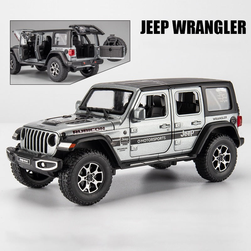 Jeep Wrangler Pickup 4X4 em Escala 1/24 (Modelo Fundido em Metal)