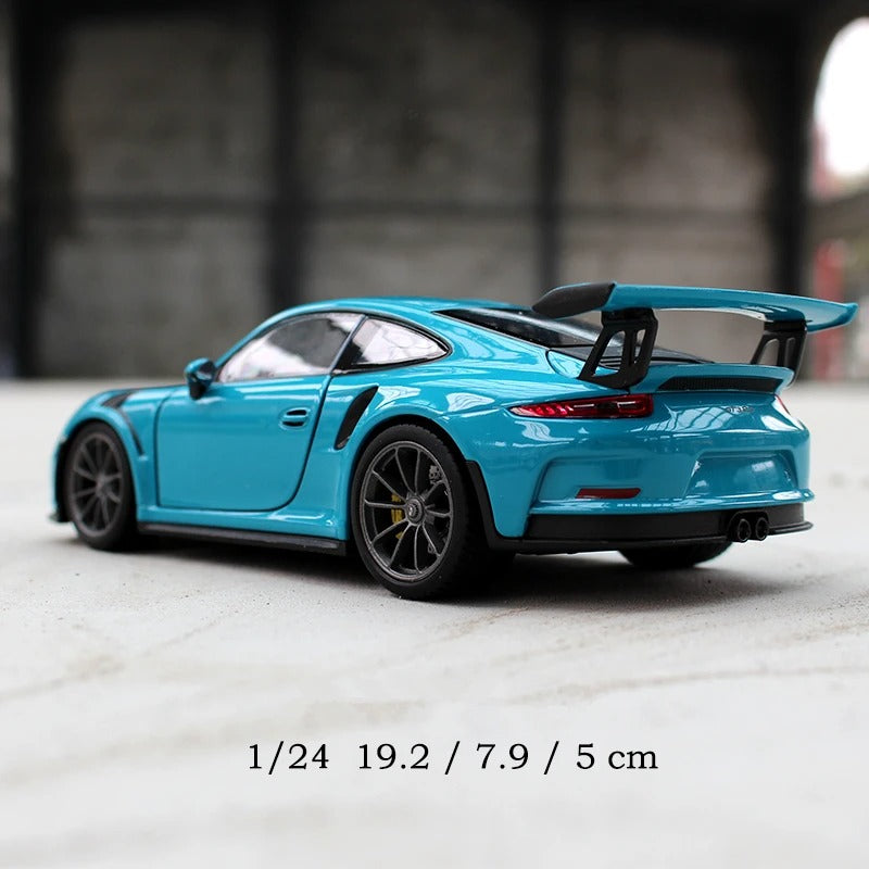 Porsche 911 GT3 em Escala 1/24 (Modelo Fundido em Metal)