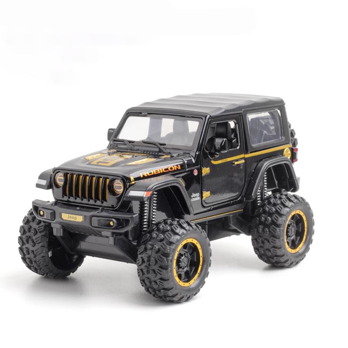 Jeep Wrangler Rubicon 1941 Edition em Escala 1/32 (Fundido em Liga de Metal)