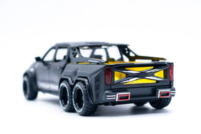 Mercedes X-Class Custom 6x6 em Escala 1/28 (Fundido em Liga de Metal)