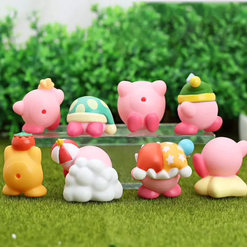 Conjunto 8 Miniaturas Kirby (Custom) | Kirby