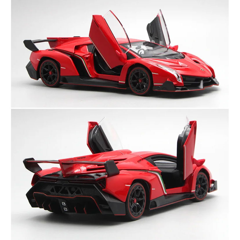 Lamborghini Veneno em Escala 1/24 (Fundido em Liga de Metal)