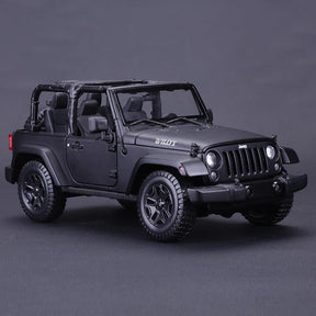 Jeep Wrangler Willys emEscala 1/18 (Fundido em Liga de Metal)