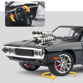 Dodge Charger em Escala 1/24 (Fundido em Liga de Metal)