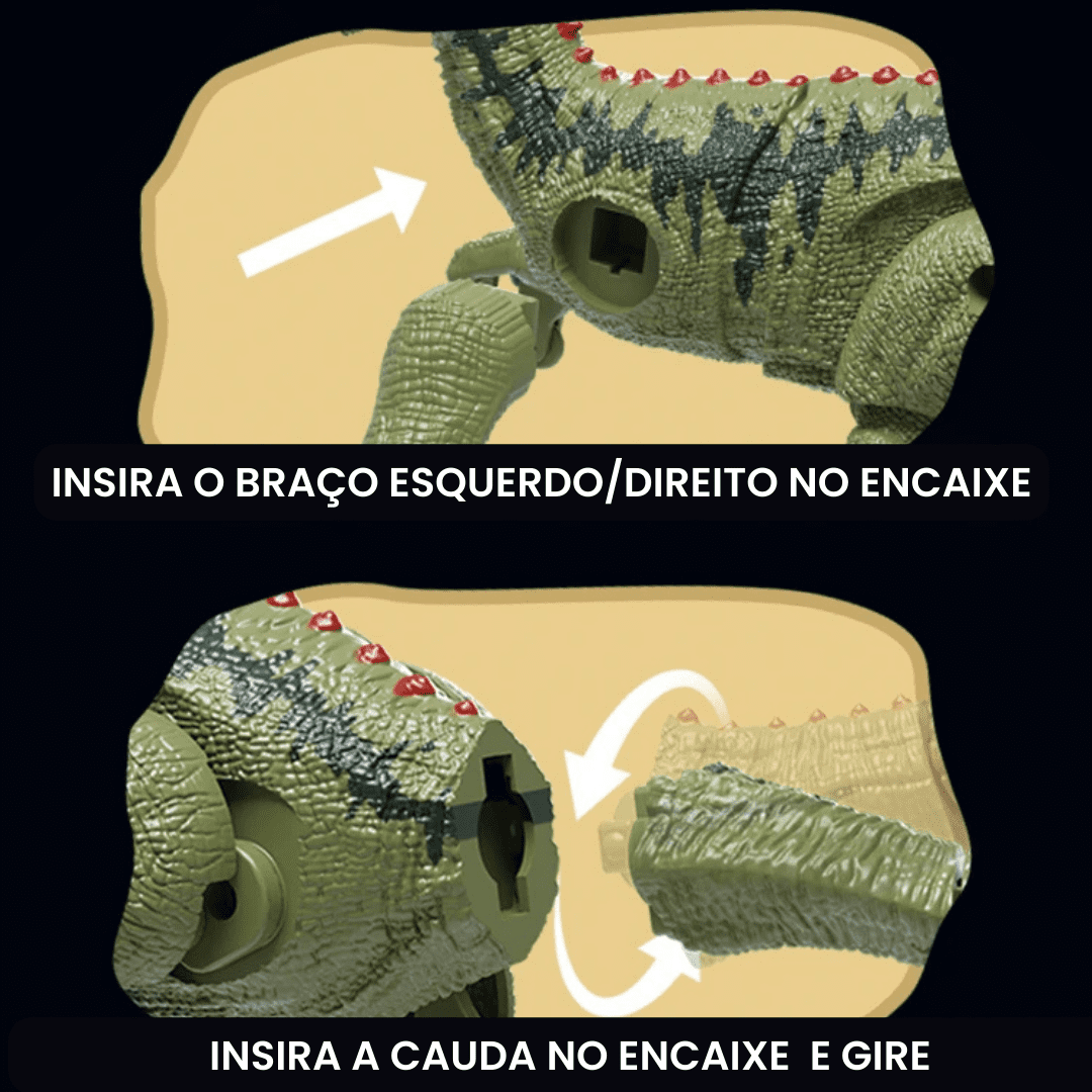 Dinosaur™ - Dinossauro Controle Remoto Ultra Realista