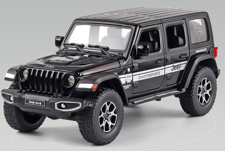 Jeep Wrangler Pickup 4X4 em Escala 1/24 (Modelo Fundido em Metal)