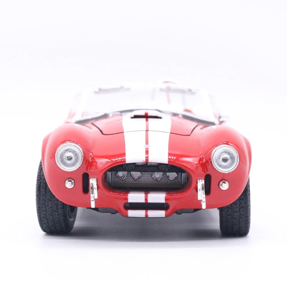 Shelby Cobra 427 S/C 1965 em Escala 1/24 (Fundido em Liga de Metal)