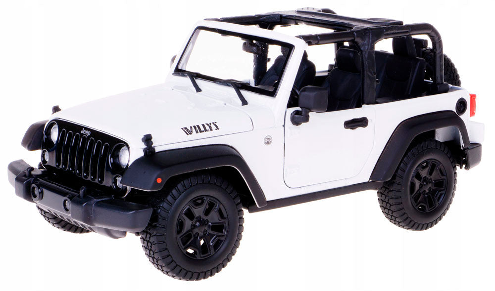 Jeep Wrangler Willys emEscala 1/18 (Fundido em Liga de Metal)