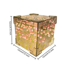 luminária Espelhada Cubo Jardim infinito