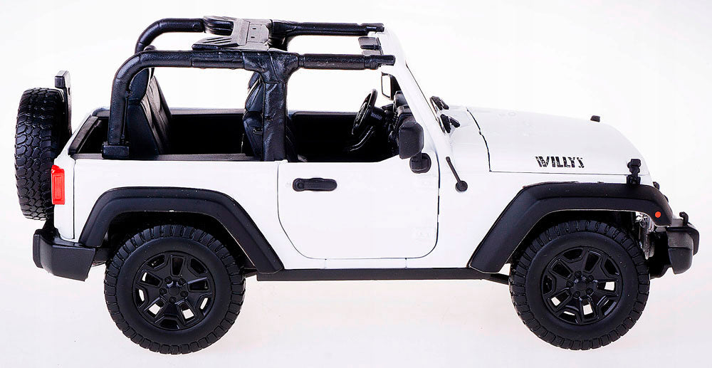 Jeep Wrangler Willys emEscala 1/18 (Fundido em Liga de Metal)