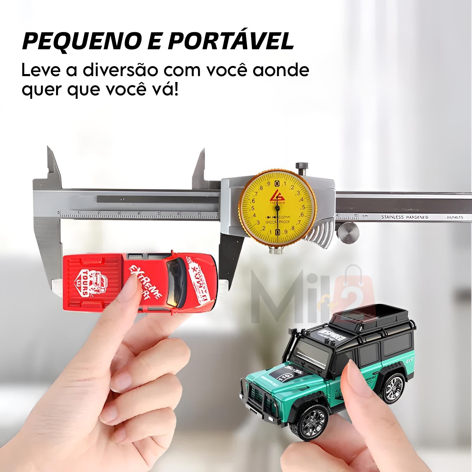 Mini-Carro RC + Trailer de Brinde (Últimas Unidades)