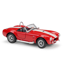 Shelby Cobra 427 S/C 1965 em Escala 1/24 (Fundido em Liga de Metal)