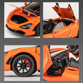 McLaren 720S em Escala 1/24 (Fundido em Liga de Metal)