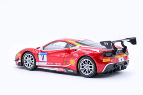 Ferrari 488 Challenge Vermelha em Escala 1/24 (Fundido em Liga de Metal)