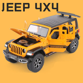 Jeep Wrangler Pickup 4X4 em Escala 1/24 (Modelo Fundido em Metal)