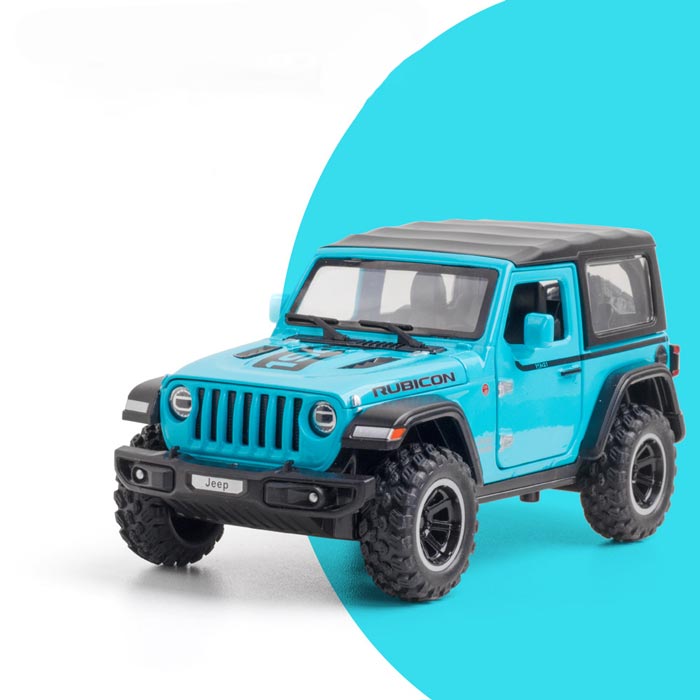 Jeep Wrangler Rubicon 1941 Edition em Escala 1/32 (Fundido em Liga de Metal)