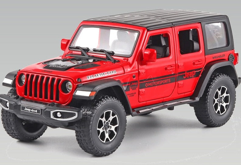 Jeep Wrangler Pickup 4X4 em Escala 1/24 (Modelo Fundido em Metal)