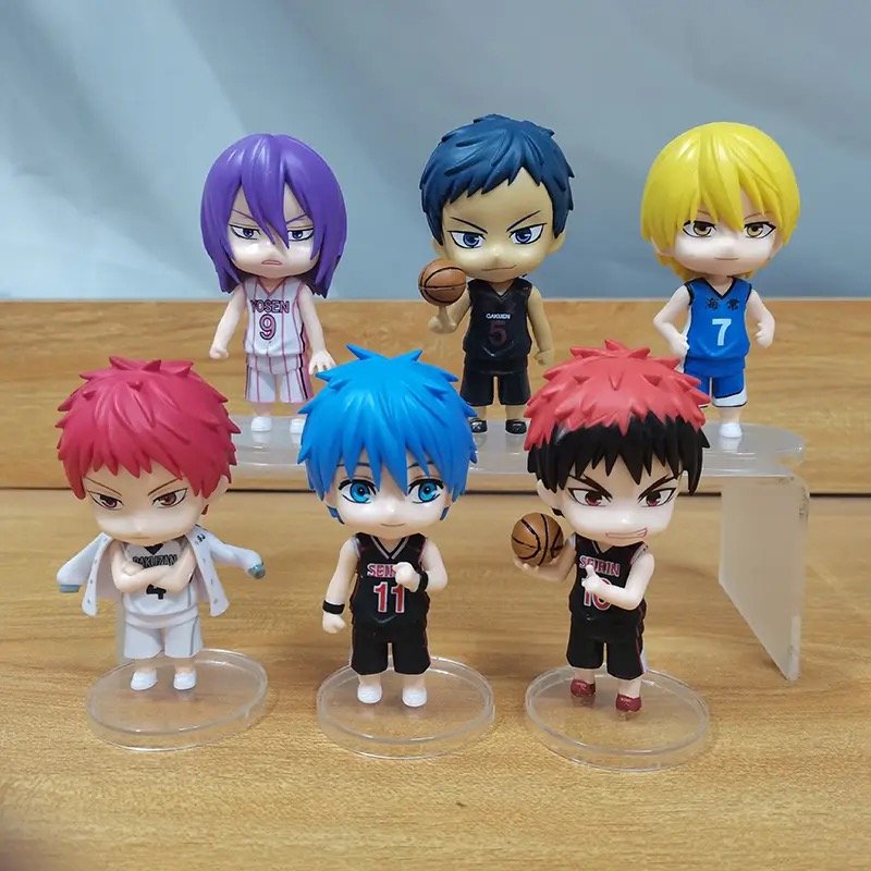 Kit 6 Peças - Chibi Action Figures (Kuroko no Basket)