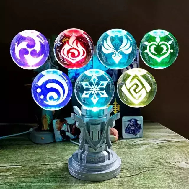 Luminária Pilares Elementais (Elemental Totems) | Genshin Impact Decoração