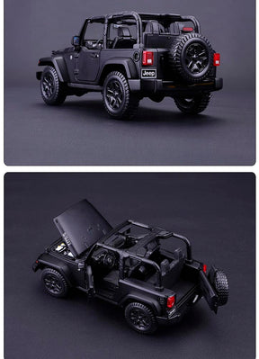 Jeep Wrangler Willys emEscala 1/18 (Fundido em Liga de Metal)