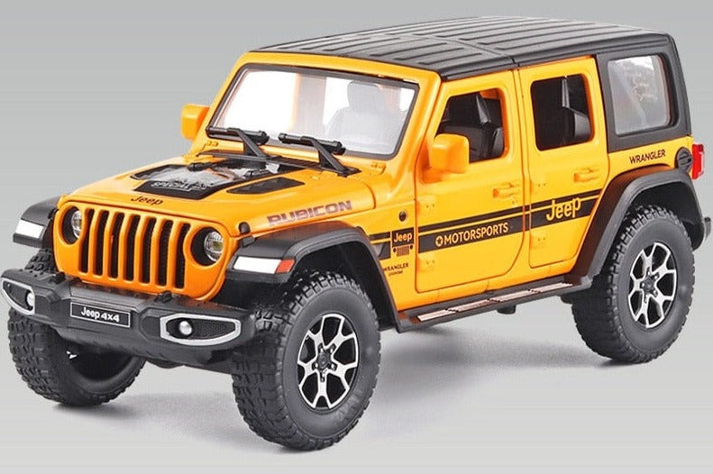 Jeep Wrangler Pickup 4X4 em Escala 1/24 (Modelo Fundido em Metal)