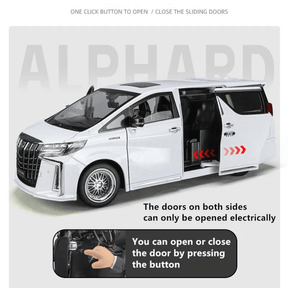 Toyota Alphard em Escala 1/18 (Modelo Fundido em Metal)