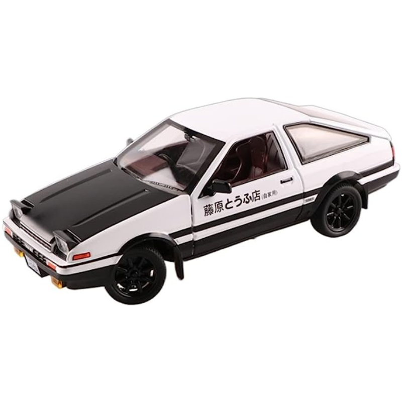 Toyota AE86 em Escala 1/20 (Fundido em Liga de Metal)