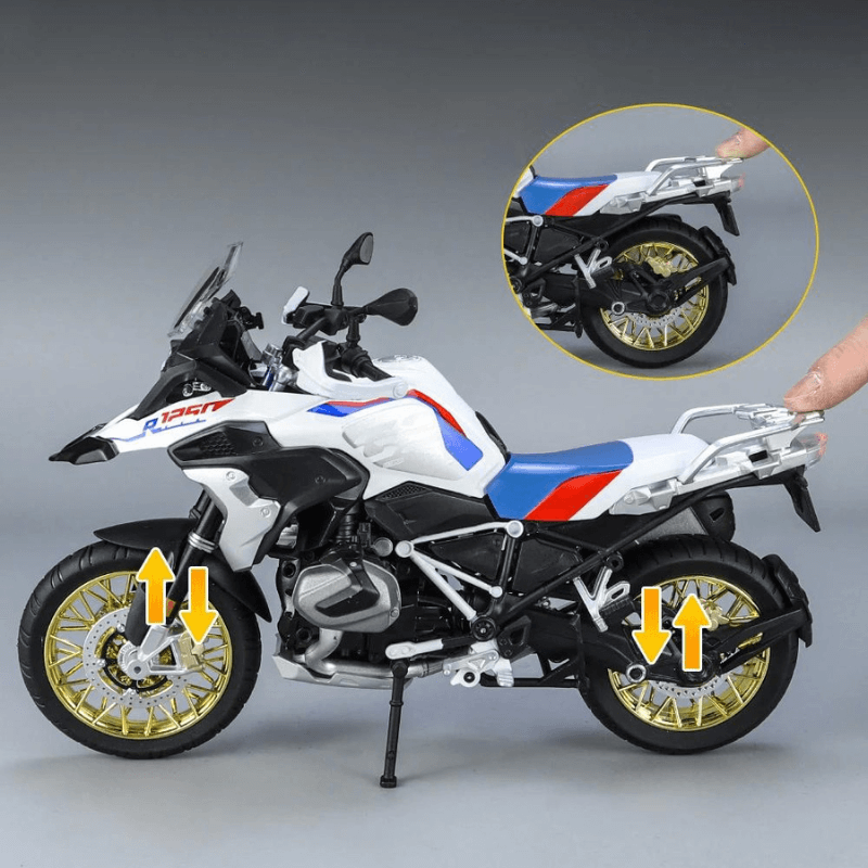 BMW R1250 GS em Escala 1/9 (Liga de Metal Fundido)